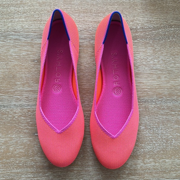 Rothy’s The Flat Tropical Pink Size 8.5 Retired - Picture 2 of 10